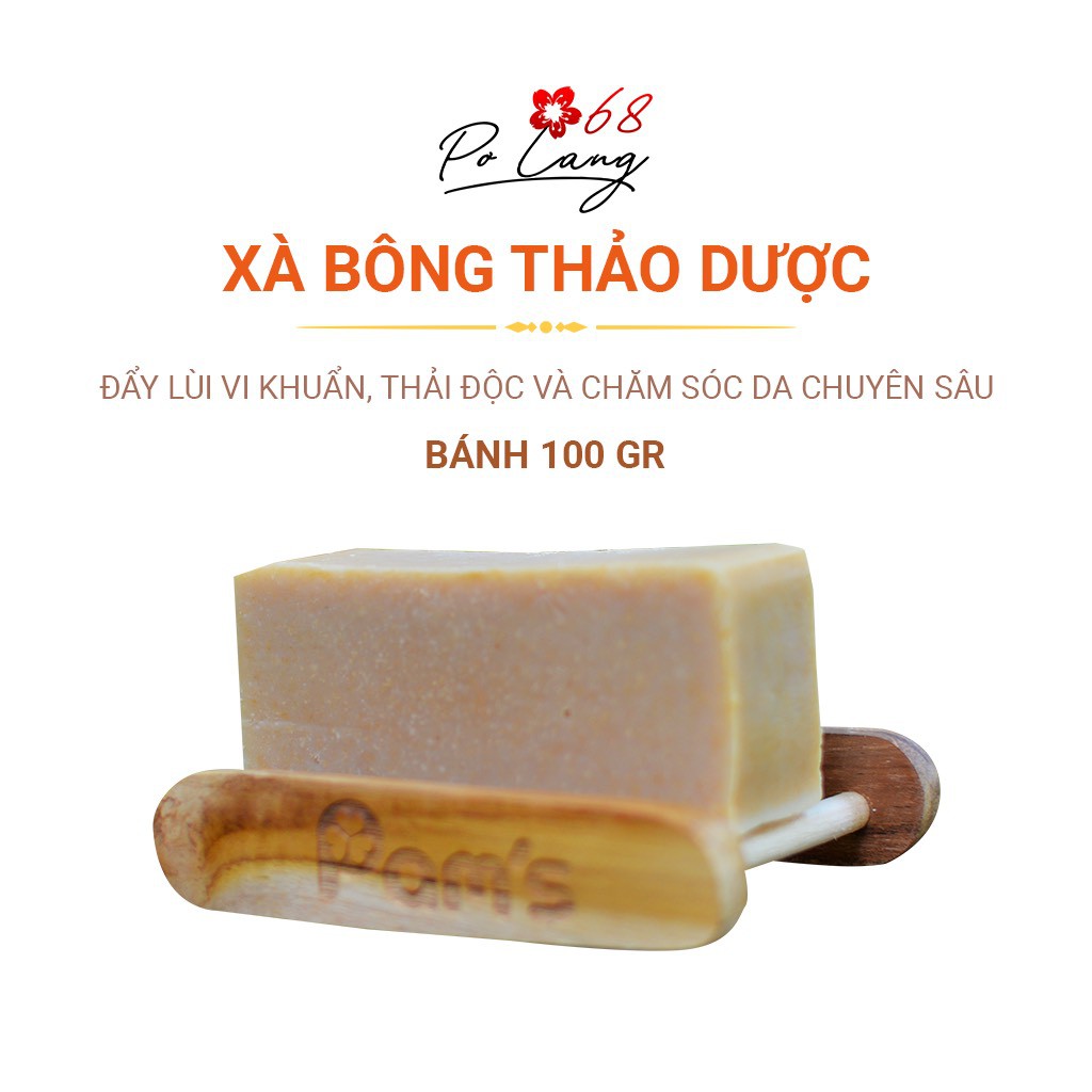 Xà Phòng Tắm Pơ Lang tẩy tế bào da chết, thảo dược thiên nhiên 100gr