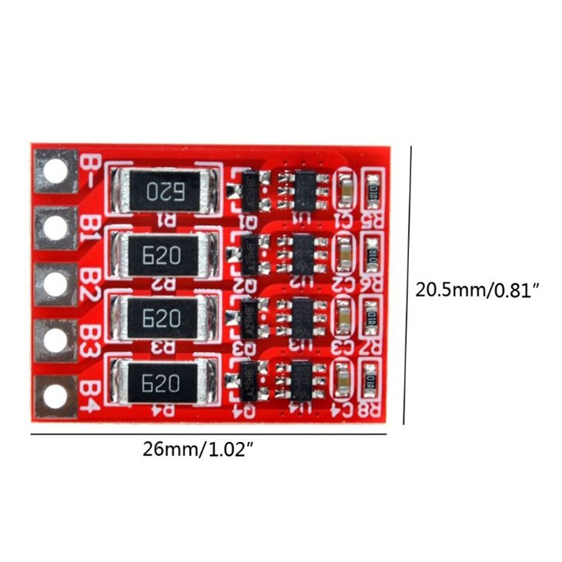 Set 2 Bảng Mạch Cân Bằng Pin Lithium 4S 3.2V 3.6V Dành Cho Pin Lifepo4