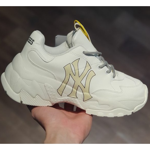Giày MLB NY Vàng nam nữ , Giày MLB chữ Vàng Hot Chuẩn Full Box