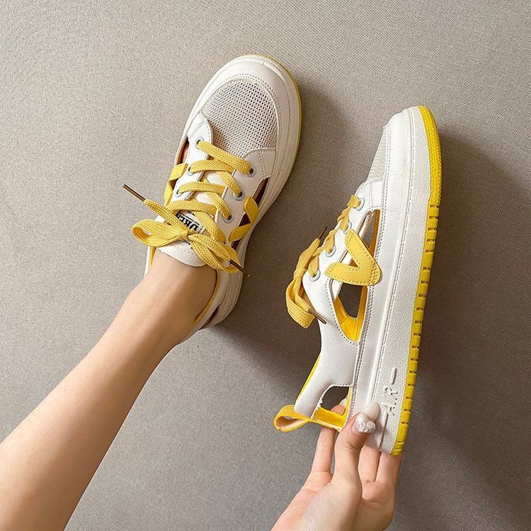 Tikp Giày thể thao MS0816 đế mềm thoải thời trang mùa hè dành cho nữ với 3 màu tuỳ chọn size 35-40