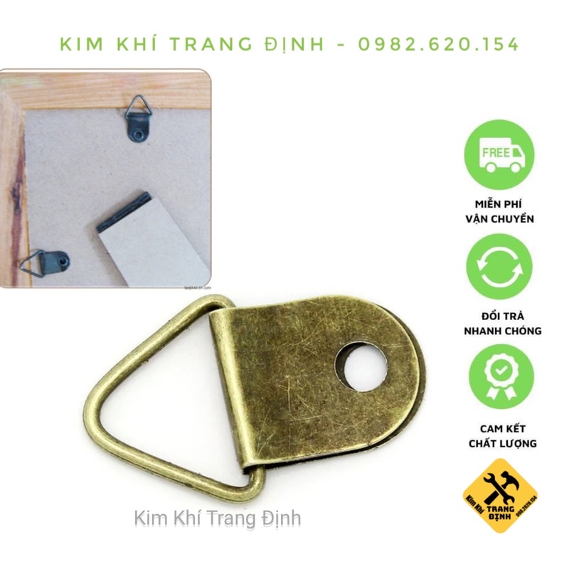 Khuy ảnh, khuy tam giác, móc treo tranh tam giác, nẹp giữ ảnh