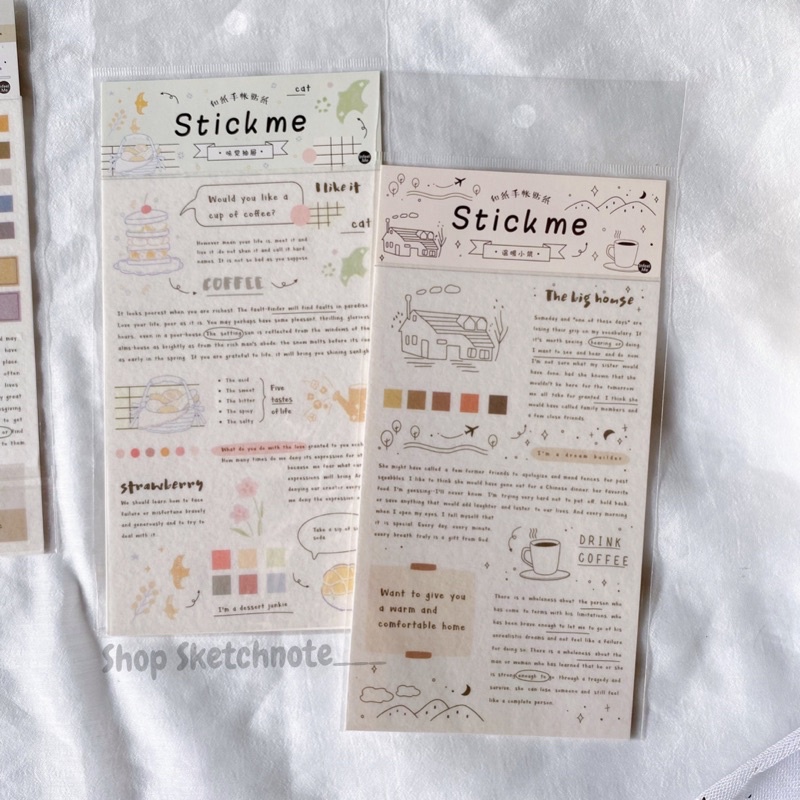 Sticker hình và chữ trang trí ST071