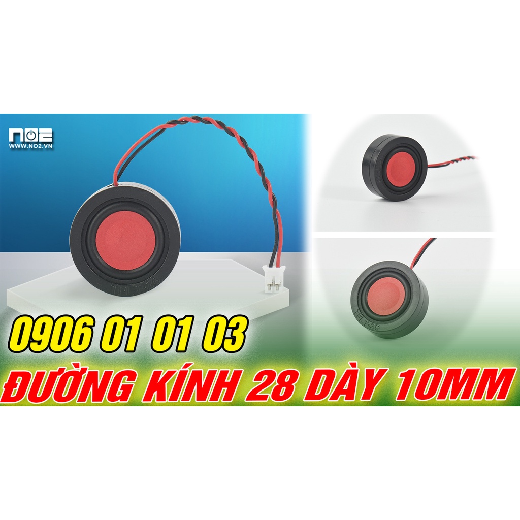 Loa độ laptop, loa chế laptop, Hình tròn, đường kính 28mm dày 10m 8 ôm 2w âm thanh to