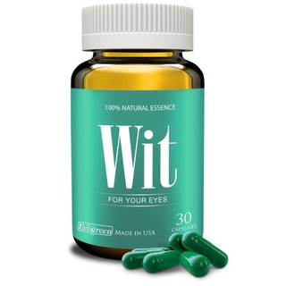 Wit ( tăng cường thị lực, giảm mờ mắt, mỏ mắt hộp 30 viên, có tem cào đầy đủ )