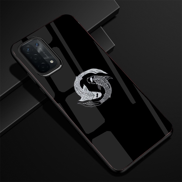 Ốp Lưng Kính OPPO A74, A74 5G, A95 Hình in 3D sáng bóng cao cấp