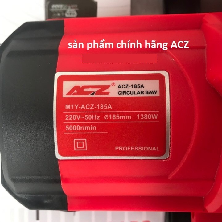 Máy cắt gỗ cầm tay ACZ 185A - Tặng kèm lưỡi cắt gỗ 1 tấc 8 - Lõi đồng 100%