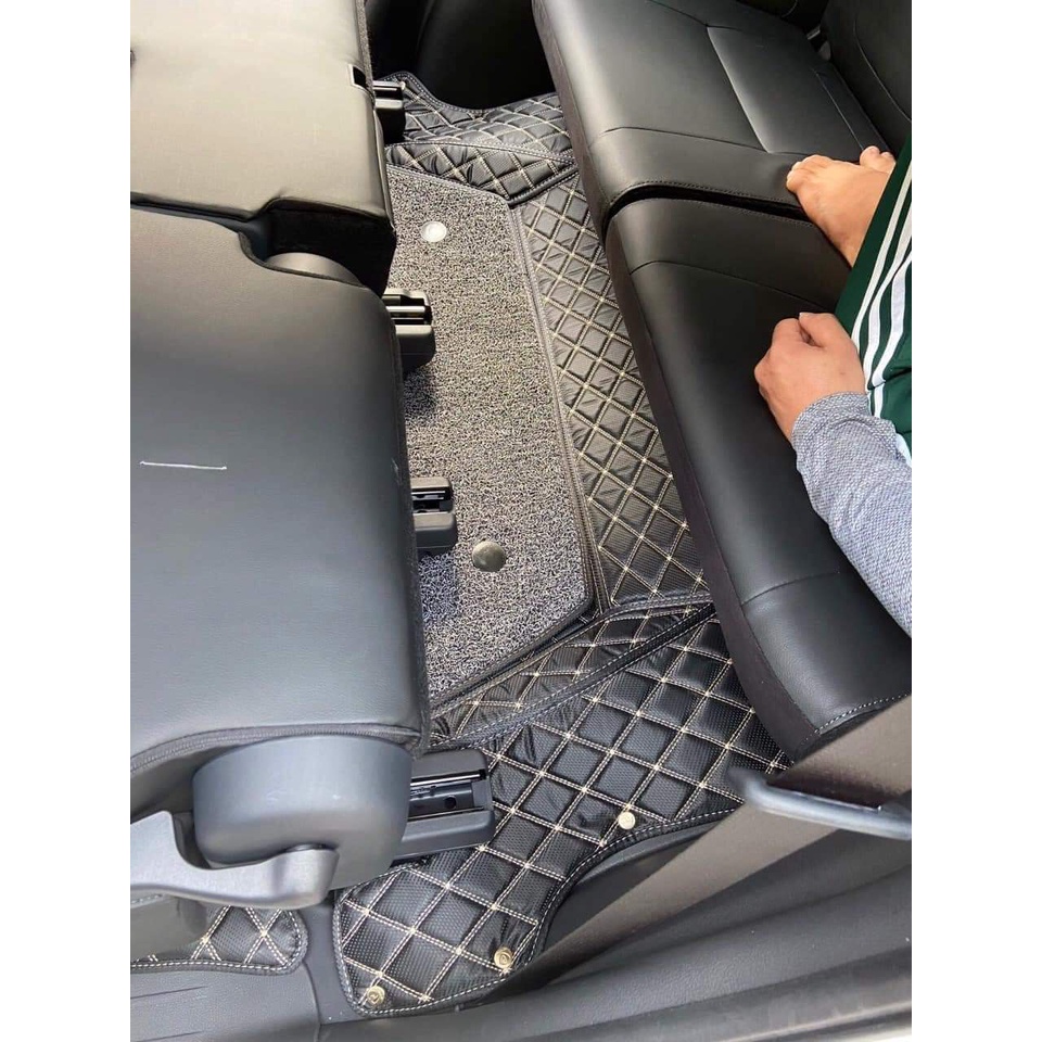 Thảm lót sàn 6D da cacbon cao cấp cho xe Mitsubishi Xpander, che phủ 90% sàn xe, chống chày xước chống thấm nước