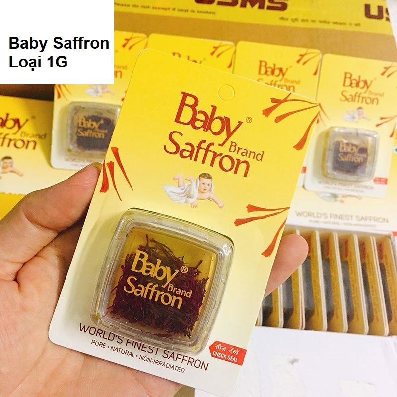 Nhụy Hoa Nghệ Tây chính hãng Ấn Độ Baby Saffron hộp 1g