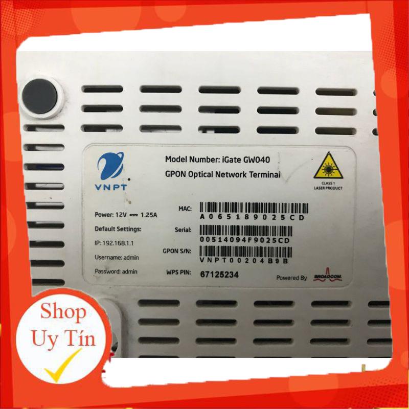 Bộ phát wifi mạng VNPT Gpon igate GW040 hàng qua sử dụng | BigBuy360 - bigbuy360.vn