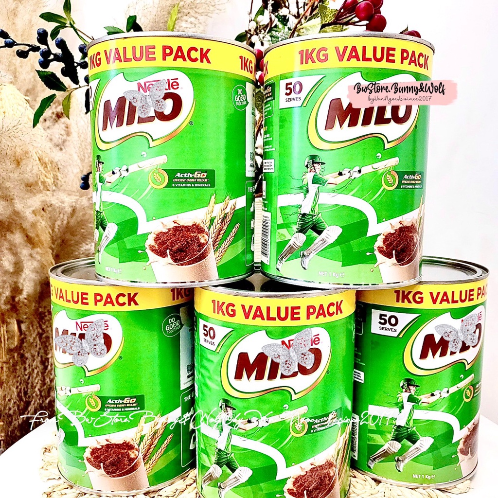 Sữa Milo Úc Lon Thiếc Hộp 1kg bổ sung năng lượng cho trẻ