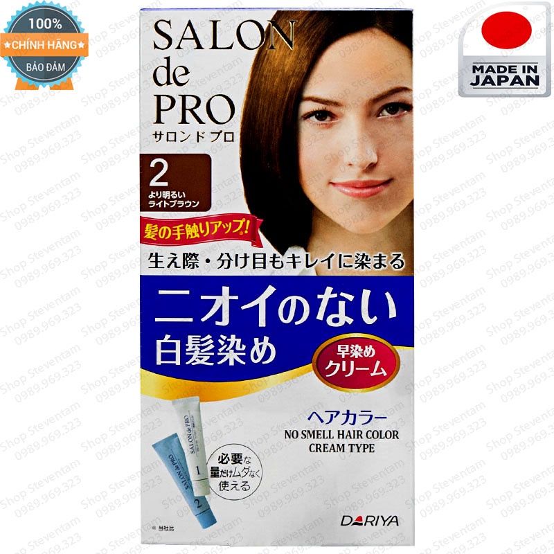 Thuốc nhuộm tóc Thảo dược Salon de Pro - Nhật Bản(100% ăn bạc)
