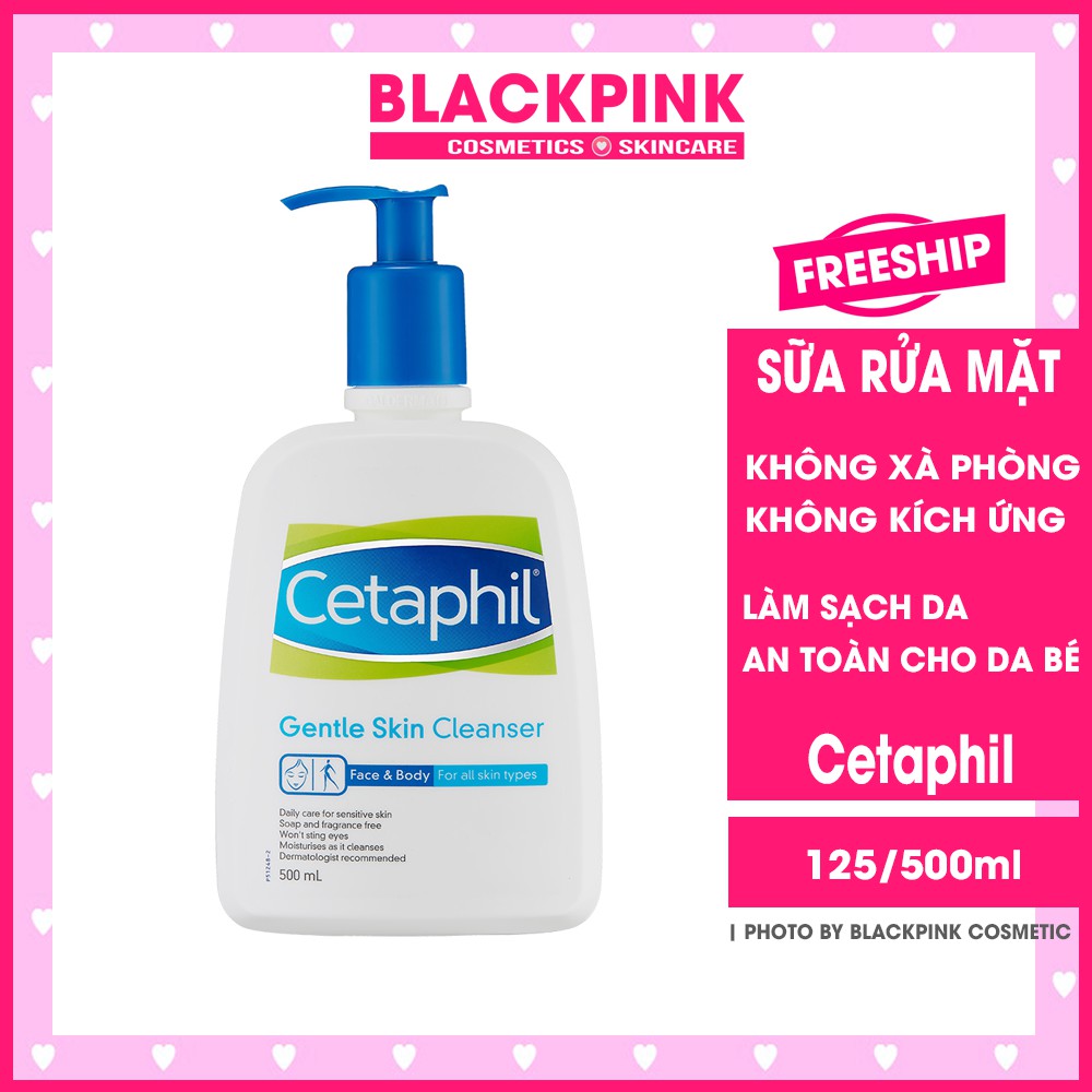 Sữa Rửa Mặt Cetaphil Gentle Skin Cleanser 125ml | 500ml | 591ml - Hàng chính hãng có tem công ty nhập khẩu