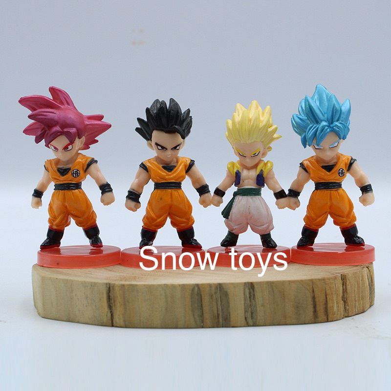 Mô hình Dragon Ball 16 - Songoku Son Goku Rose Vegeta Gotenks Gohan Broly Majun Buu Frieza Vegeto - 3cm x 7cm