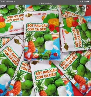 RAU CÂU CÁ DẺO GÓI 10gr