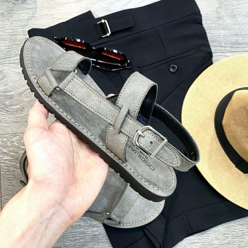 Dép SADAN Nam Quai Hậu - Da Bò Khâu Đế CHắc Chắn