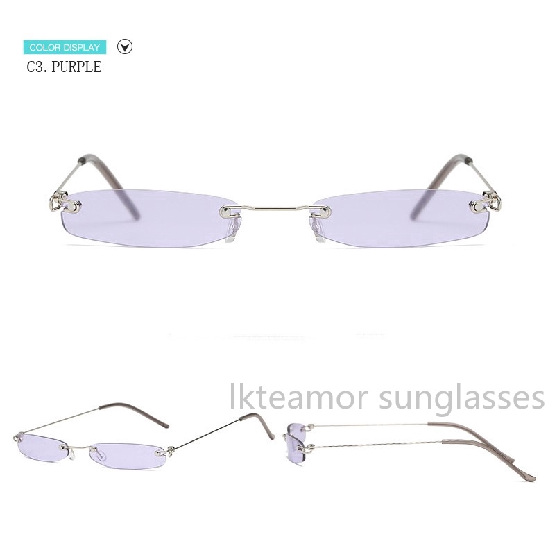 Kính mát hình chữ nhật nhỏ hẹp thời trang cá tính cổ điển cho nữ