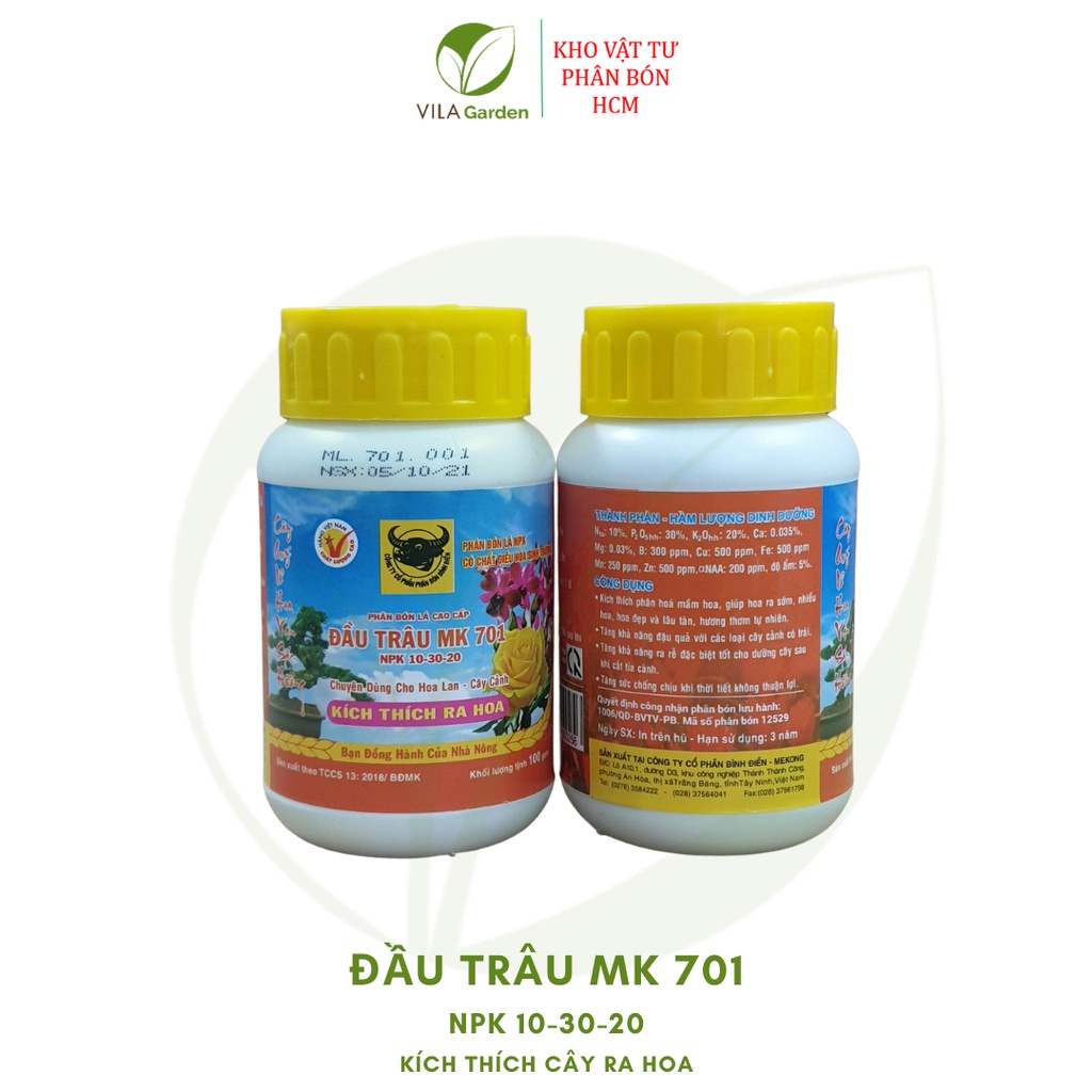 PHÂN BÓN LÁ ĐẦU TRÂU MK 701 - Chuyên dùng cho Lan