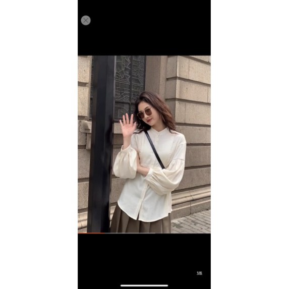 áo babydoll tay bồng tiểu thư hàng QCCC , áo sơ mi cổ vuông thêu ao.vn | BigBuy360 - bigbuy360.vn