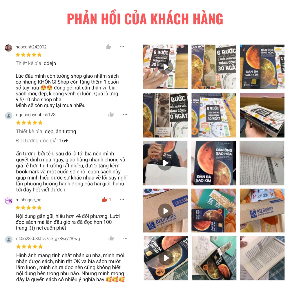 Sách Đàn Ông Sao Hỏa Đàn Bà Sao Kim - Thấu Hiểu Phụ Nữ Đàn Ông Hay, Giữ Hạnh Phúc Gia Đình, Tình Yêu