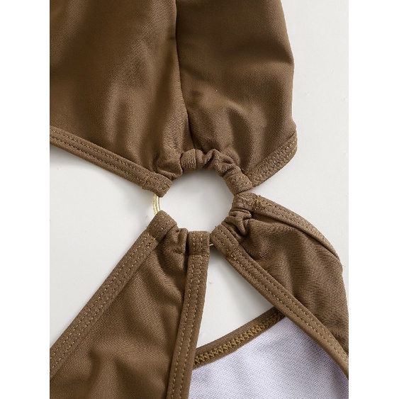 Bộ đồ bơi 1 mảnh trơn đơn giản