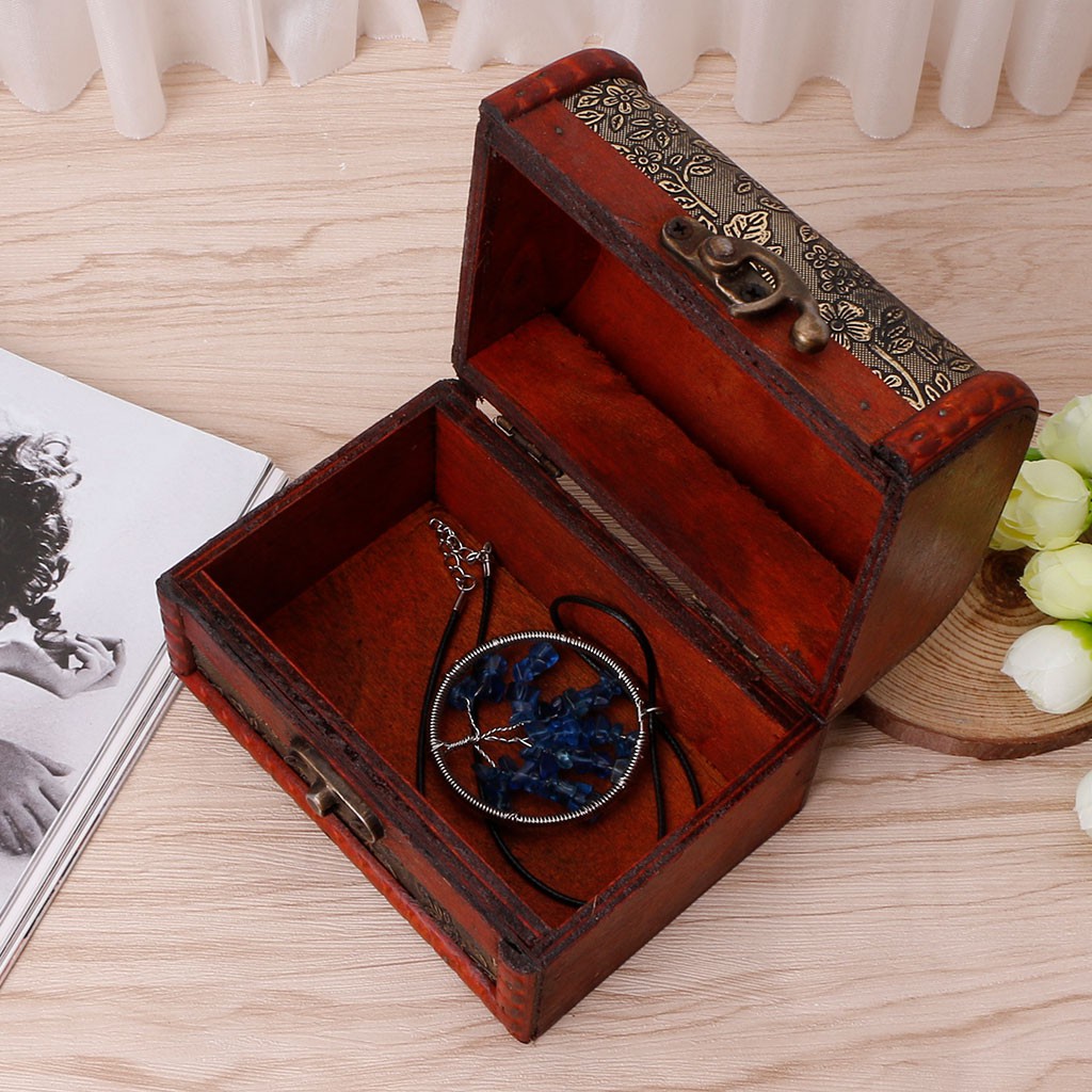 Hộp đựng đồ trang sức phong cách vintage hiện đại