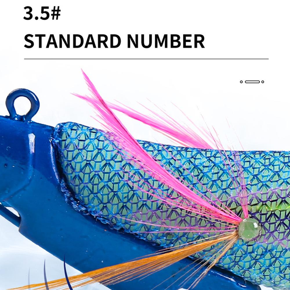 MUVAKO Mồi Câu Cá Giả Hình Con Tôm Bằng Gỗ Mềm Dạ Quang