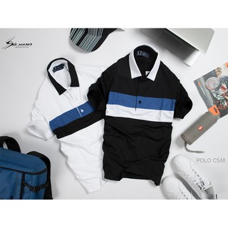 [MUA 2 ÁO GIẢM 20k]ÁO THUN TAY NGẮN POLO NAM CSM - Chất thun cá sấu cotton 100% co giãn 4 chiều, mềm mịn mát.