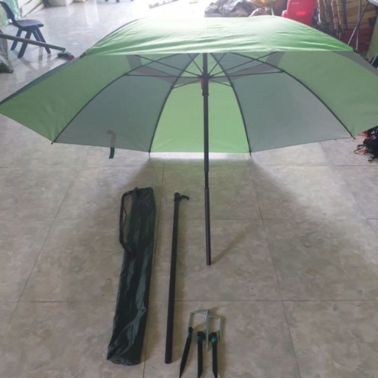 Hot -  Bộ ô dù câu cá+ ghế+ chống cần câu đơn câu đài 4 mùa - sale