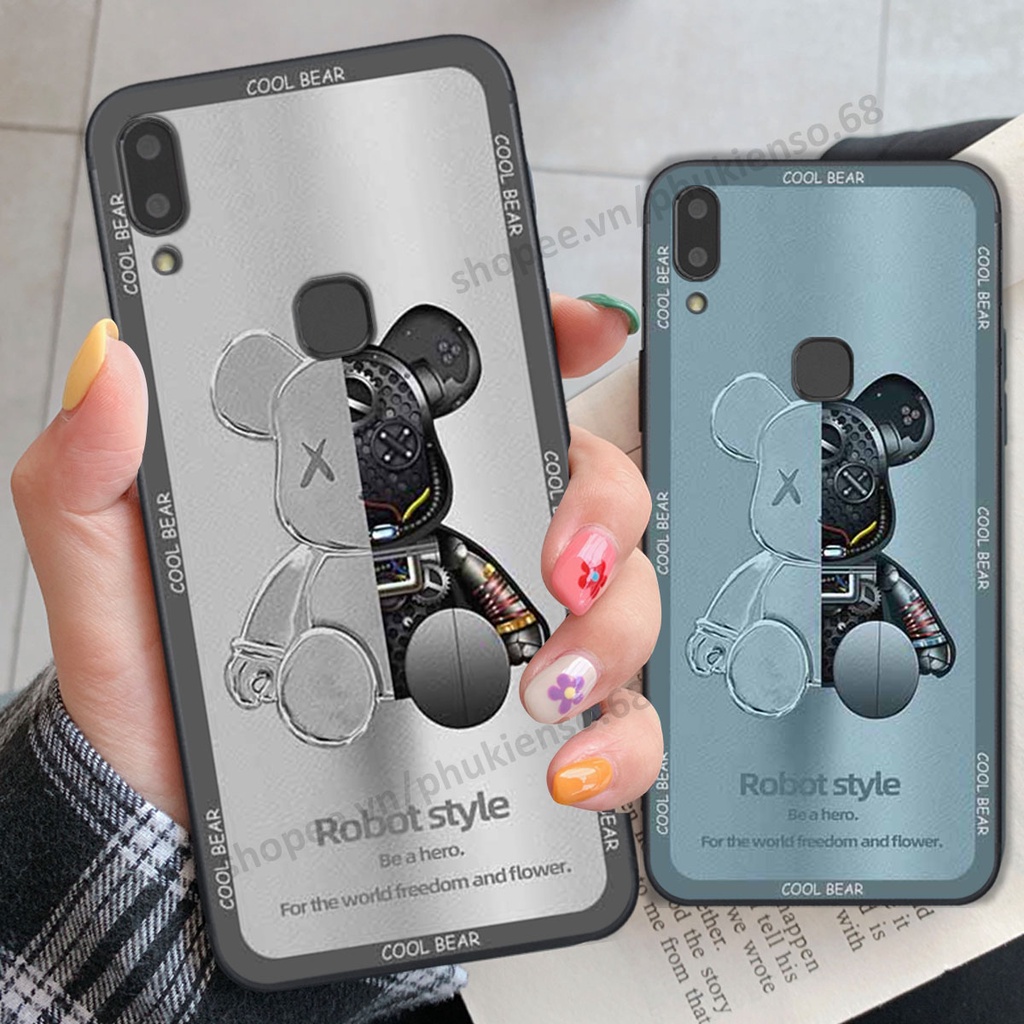 Ốp lưng điện thoại Vivo V9 / V9 Youth in hình gấu bear, kaws, doremon thời trang, ốp lưng cao cấp chất lượng