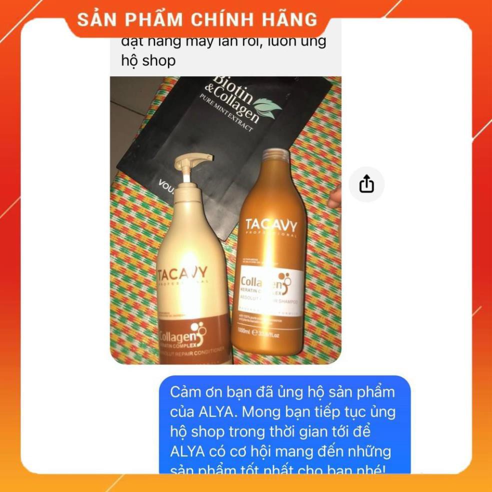 CẶP GỘI XẢ TACAVY 1000ML PHỤC HỒI HƯ TỔN, KHÔ XƠ GÃY RỤNG #Roseshop