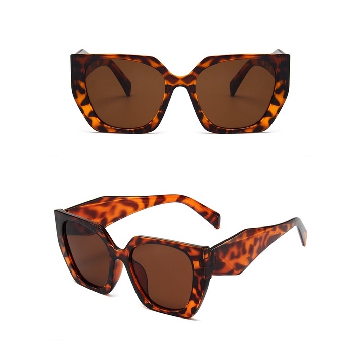 Kính Mát Gọng Đính Kim Cương Màu Tương Phản Thời Trang Cho Nữ