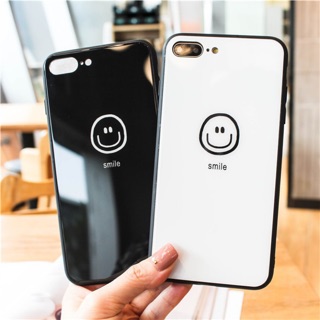 Ốp lưng kính iphone ốp lưng hình mặt cười cho iphone 6 7 8 6pl 7pl 8pl x xs xr xsmax 11 11pro 11promax