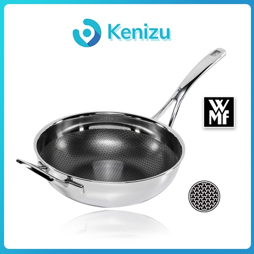 Chảo chống dính bếp từ WMF Profi Resist Wok 28cm sâu lòng (tổ ong), Chảo xào sâu lòng Đức