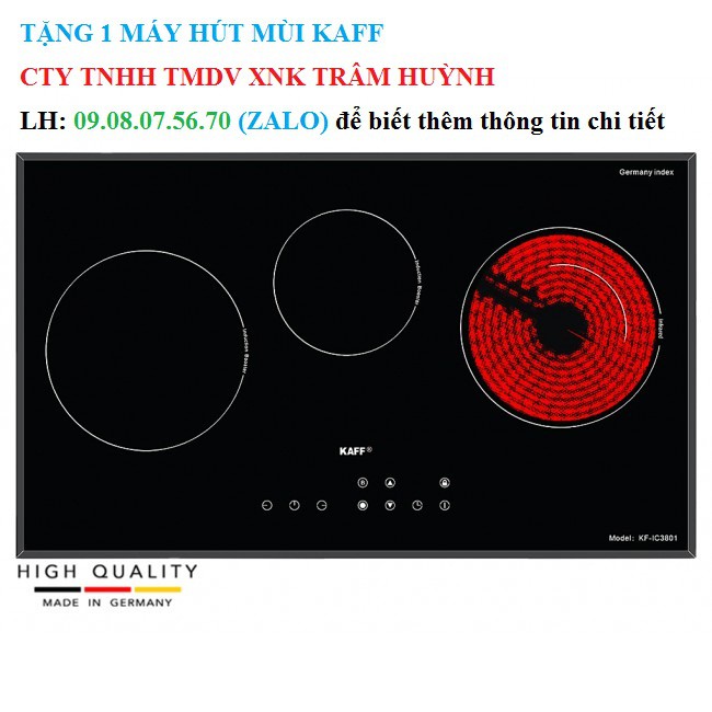 BẾP ĐIỆN TỪ KẾT HỢP KAFF KF–IC3801