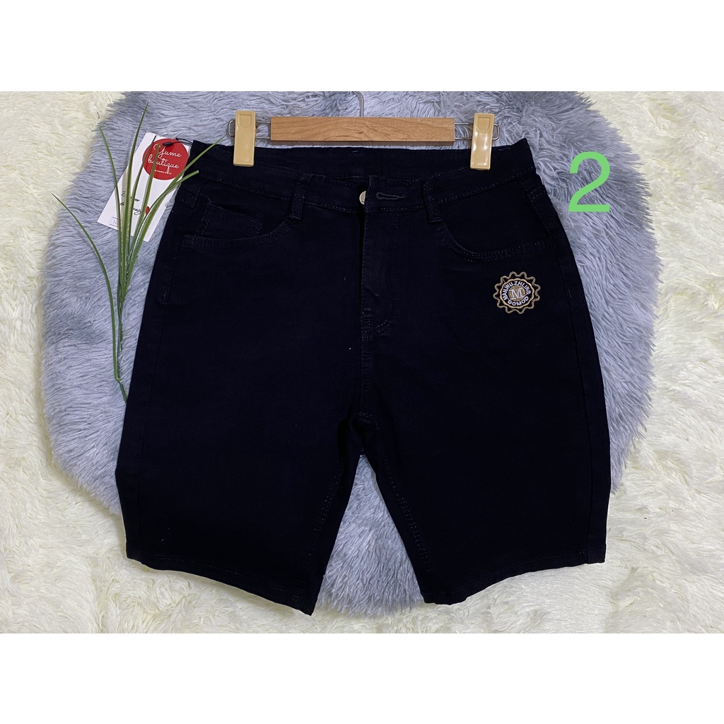 Quần Đùi jeans cao cấp Bigsize  Vải dày và co giãn YUME-041