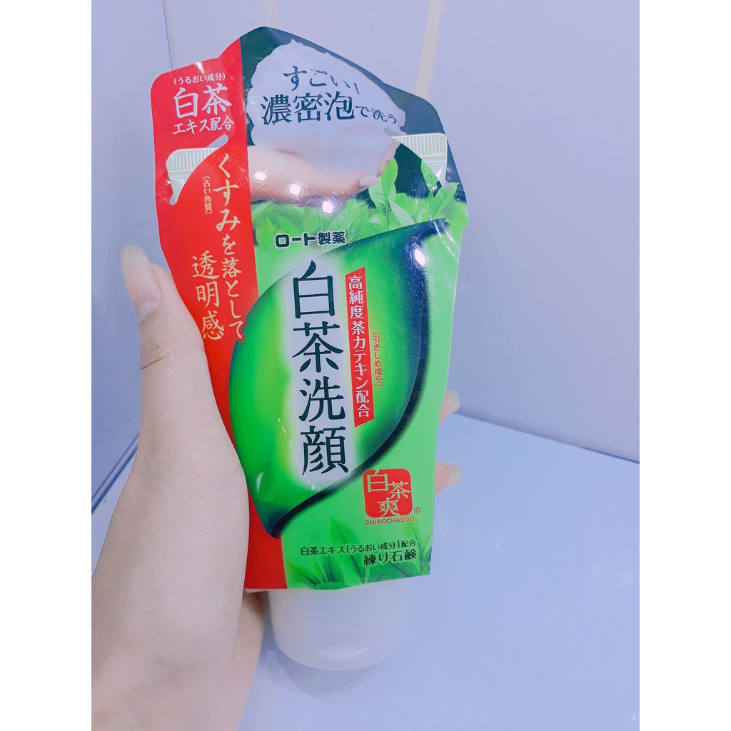 SỮA RỬA MẶT Trà Xanh Nhật Bản Rohto Shirochasou Green Tea Foam