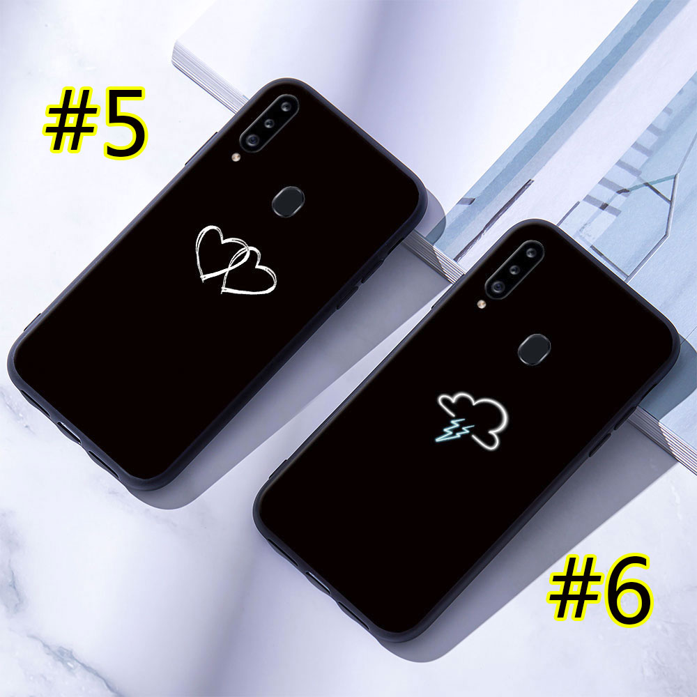 Ốp Điện Thoại Mềm Họa Tiết Màu Đen Cho Samsung Galaxy A10 A20 A30 A50 A10S A20S A30S