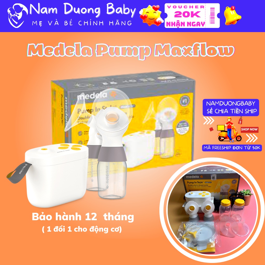 Máy hút sữa điện đôi Medela Pump Instyle Maxflow bản rút gọn likenew - mới 98% nguyên hộp, nhập khẩu USA