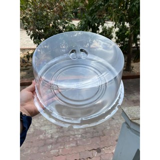 Set 5 hộp nhựa trong đế lõm nhẹ xuống dễ để rau câu, bánh kem,.,..Size: lọt lòng 26*12.5cm