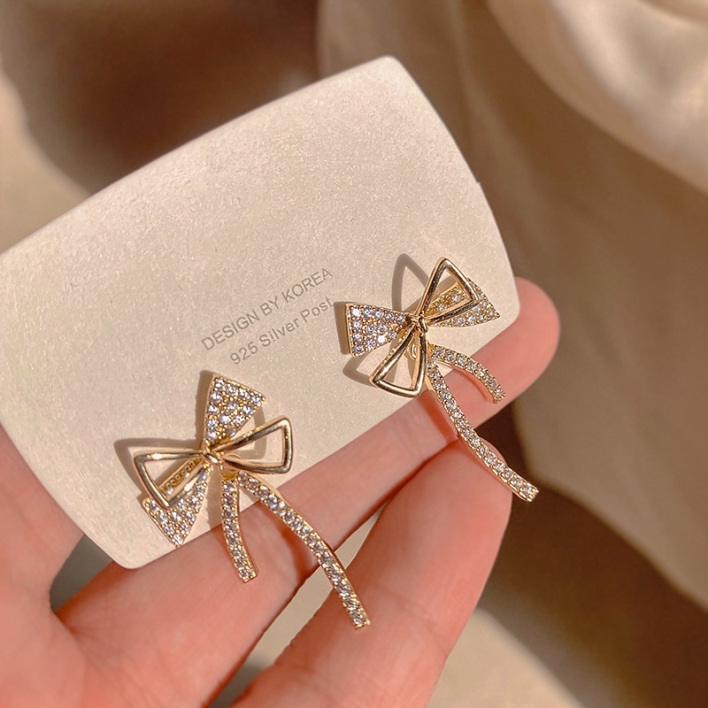 Bông Tai Đính Nơ Sang Trọng Thời Trang 2022 Dành Cho Nữ