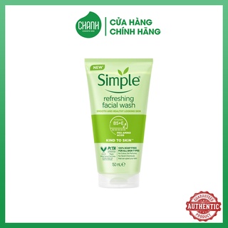 Sữa rửa mặt Simple Refreshing Facial Wash Gel