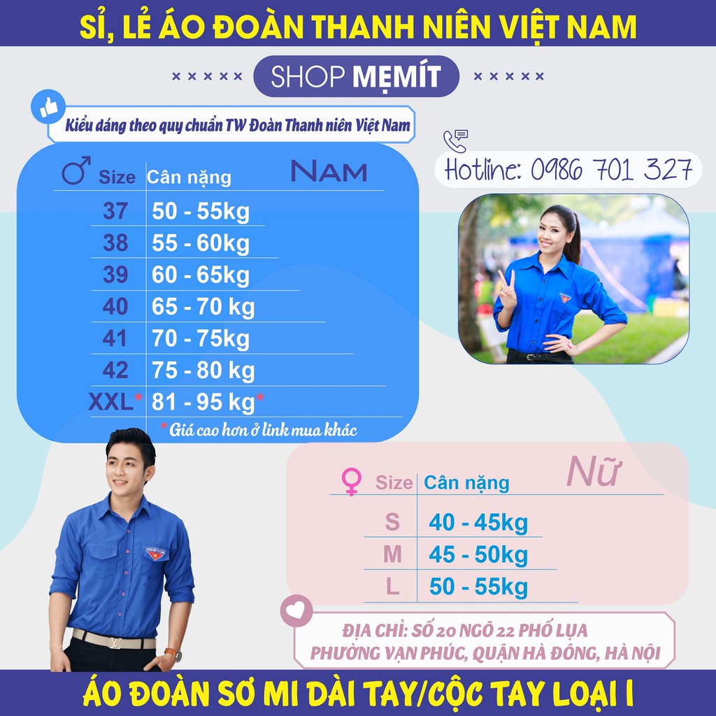 Áo Đoàn Thanh niên Việt Nam Form chuẩn loại I | BigBuy360 - bigbuy360.vn