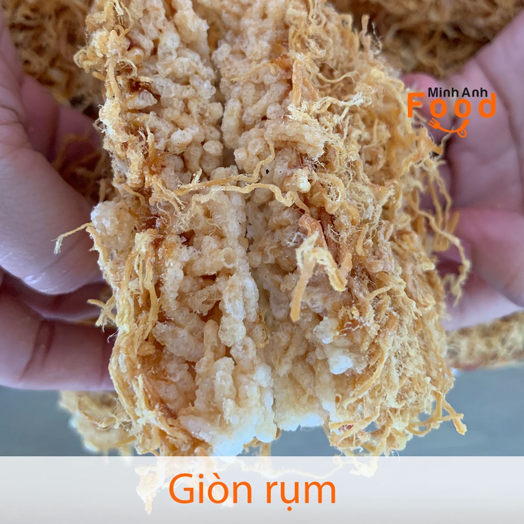 Cơm cháy siêu chà bông ăn là ghiền bịch 500g ,cơm cháy giòn rụm, chà bông phủ dày nước sốt đậm đà ăn hoài không ngán