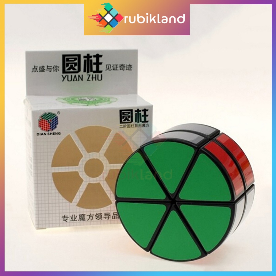 Rubik Biến Thể DianSheng 2-Layer Cheese Wheel Cube 2-Layer Cylinder Cube Rubic Đồ Chơi Trí Tuệ Trẻ Em