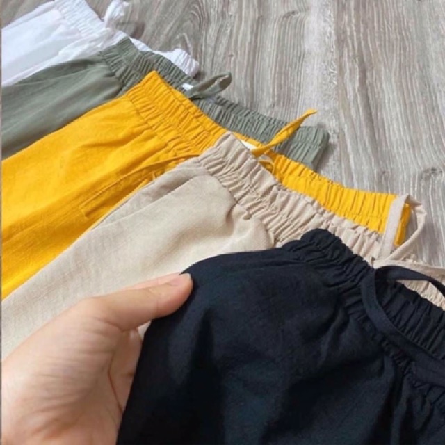 Quần baggy đũi xẻ gấu