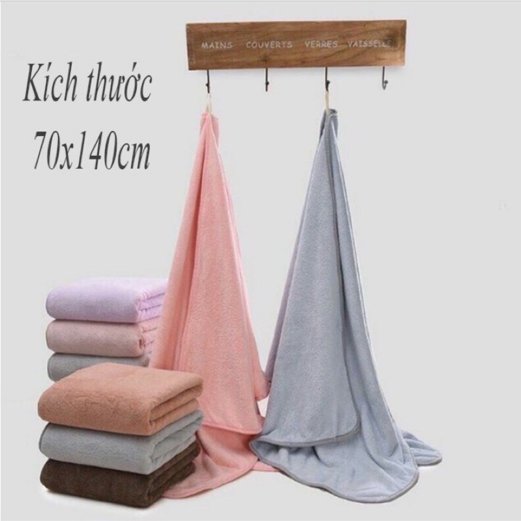 Khăn Tắm Bông Hàn Quốc 70cm x 1m4 Mềm Mịn (giao ngẫu nhiên)