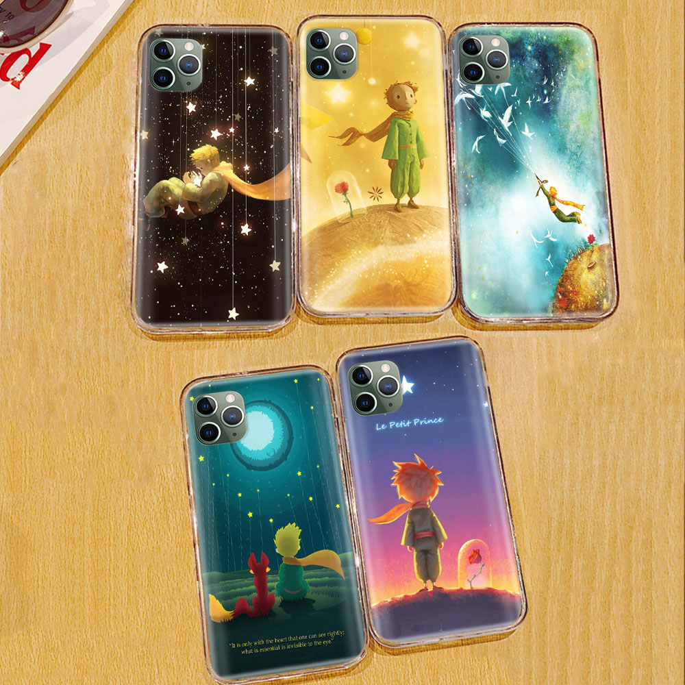 Ốp điện thoại trong suốt hình hoàng tử bé Ta110 cho iPhone 11 12 Mini X XS XR Pro Max
