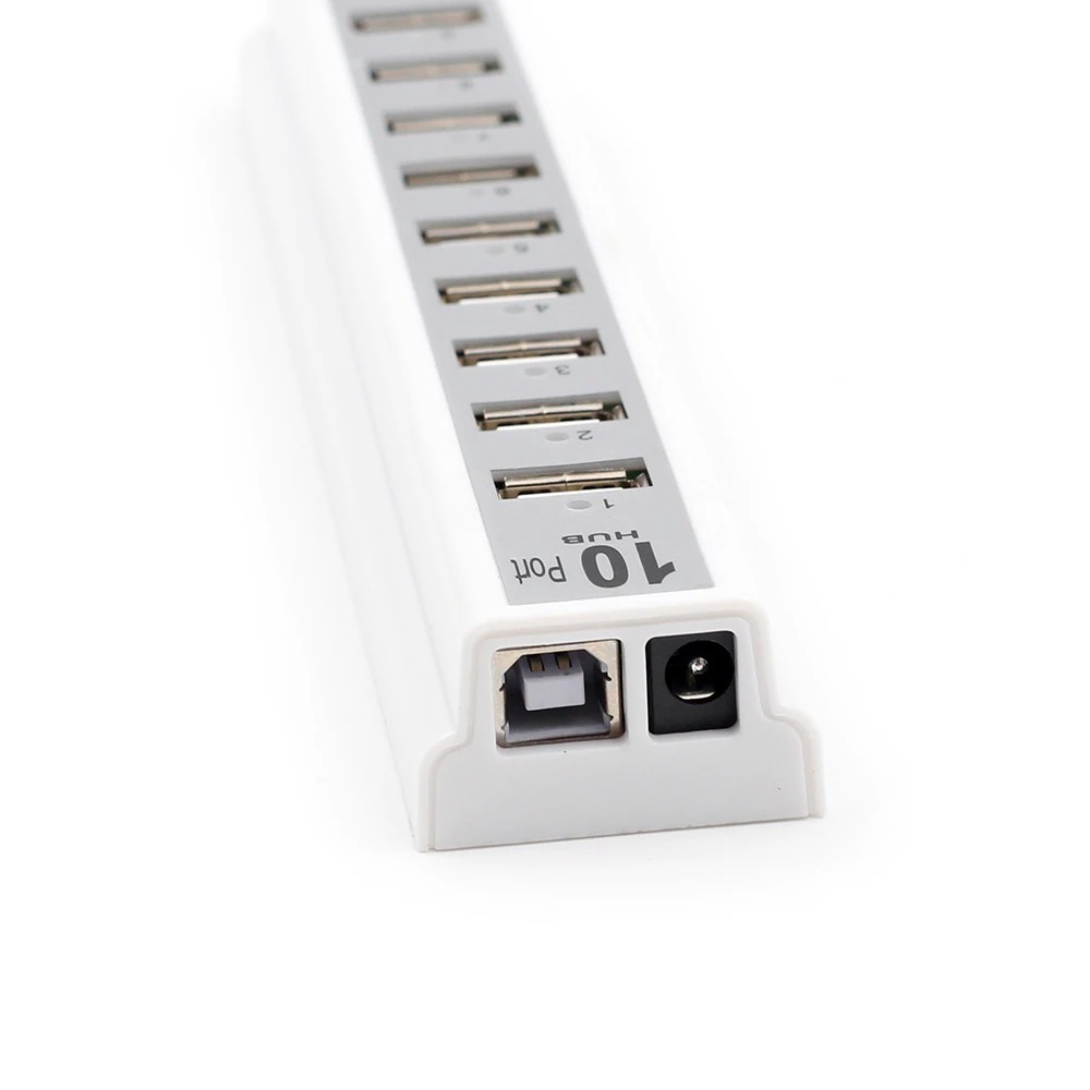 Hub USB 10 cổng chuẩn 2.0 hỗ trợ nguồn ngoài