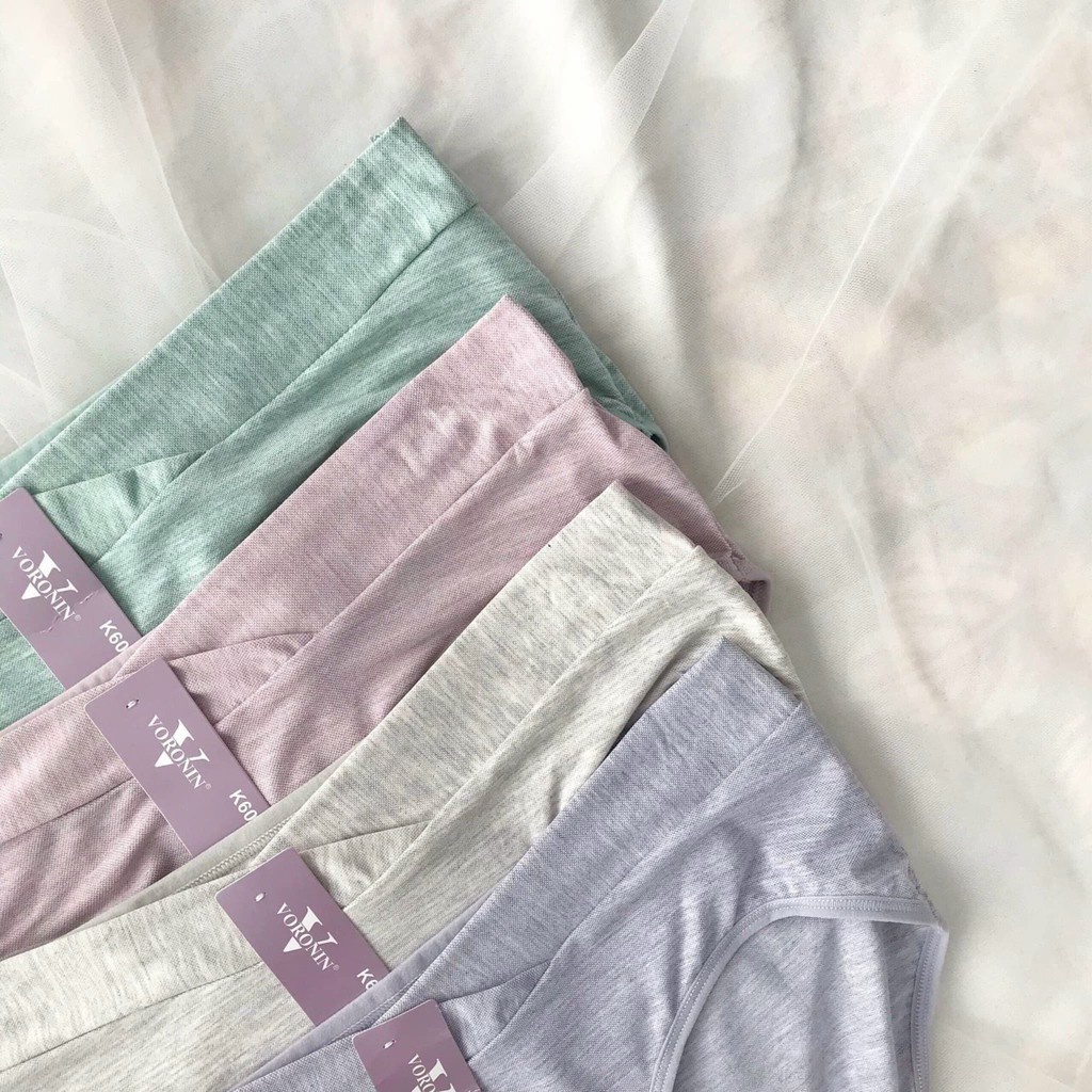 Quần lót bầu, [ COTTON SIÊU ĐẸP ] QUẦN LÓT BẦU VORONIN CẠP CHÉO COTTON SIÊU ĐẸP