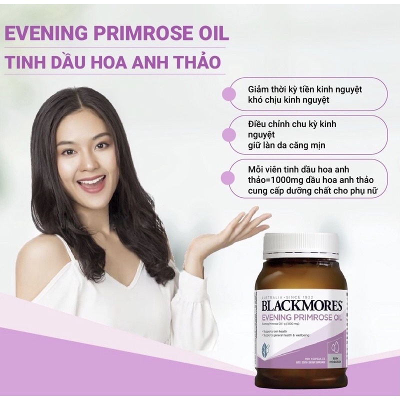 Tinh dầu hoa anh thảo Evening Primose oil Blackmores